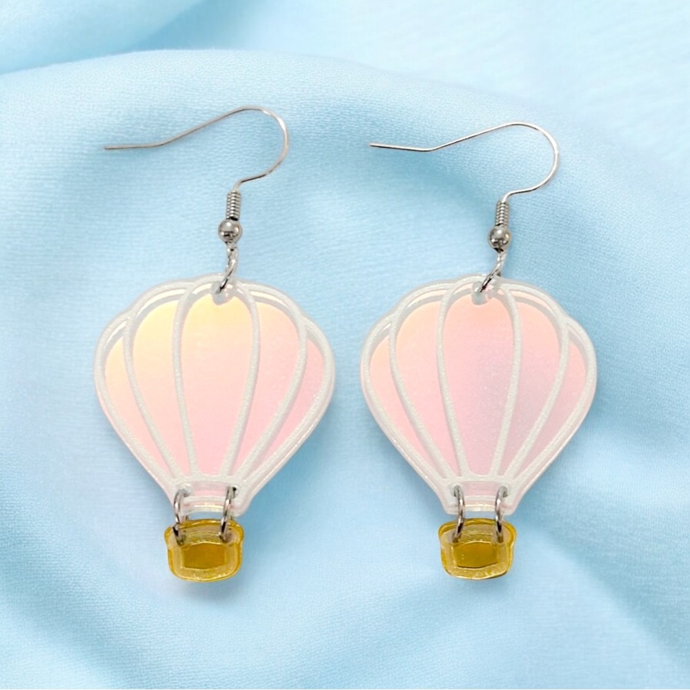 Iridescent Hot Air Balloon Earrings